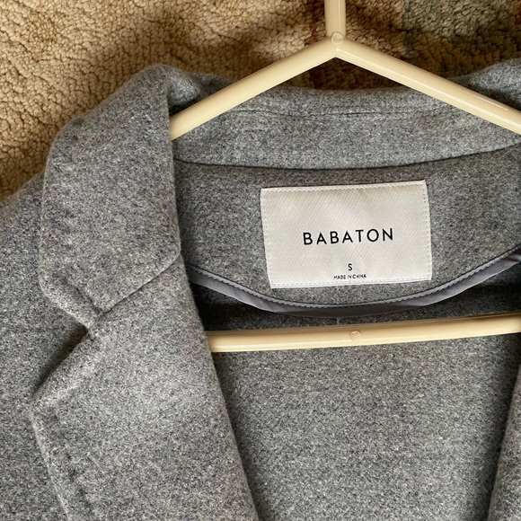 Aritzia Stedman Wool Coat Grey Size Small - Picture 2 of 10